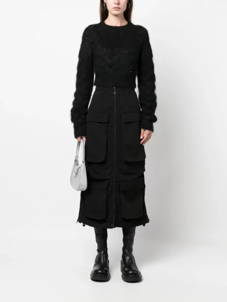 Moherinis megztinis Dsquared2 juoda