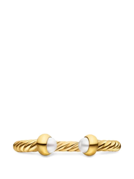 Inel David Yurman cu perle galben