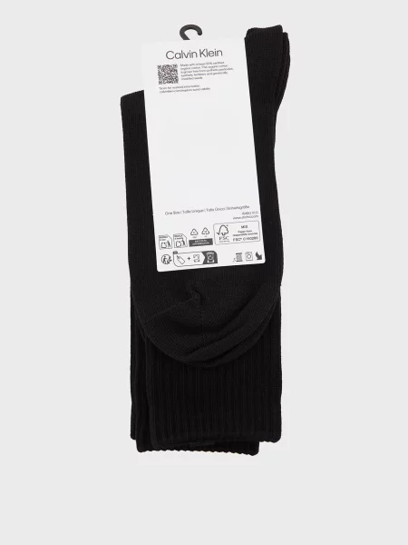 Носки Calvin Klein с лого черные