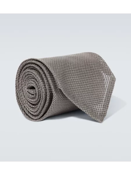 Svilena kravata Thom Sweeney siva