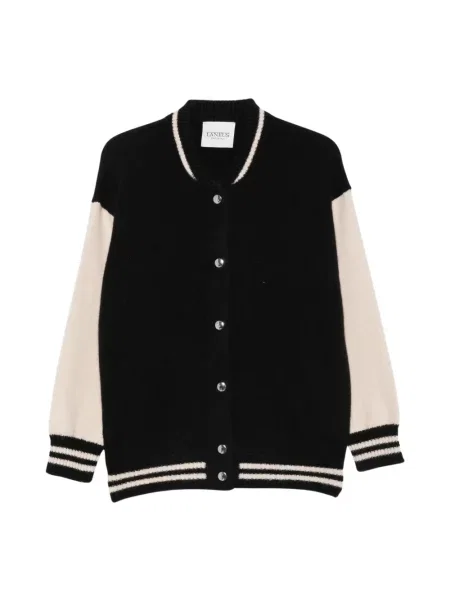 Lniany kurtka bomber Laneus czarny