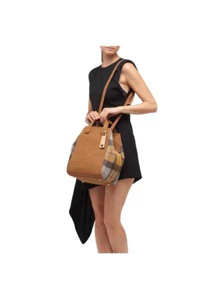 Torebka crossbody La Milanesa brązowa