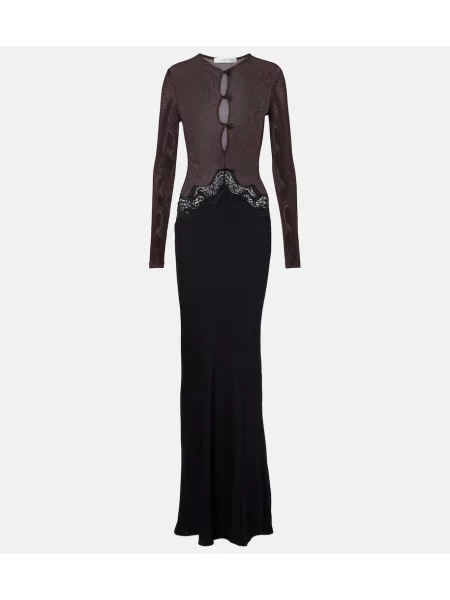 Rochie Christopher Esber din jerseu negru