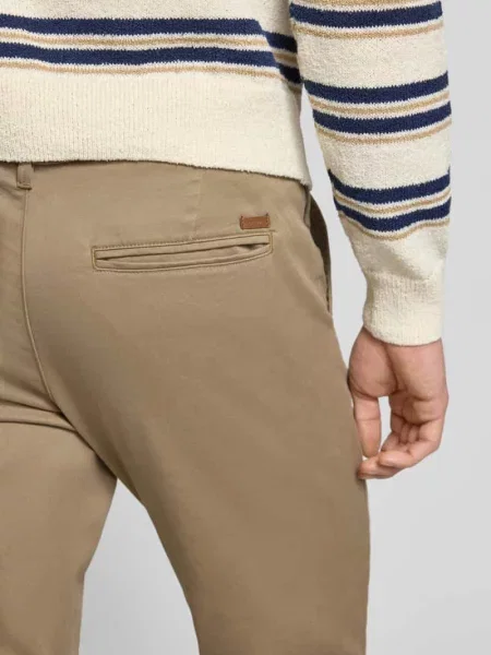 Chinosy o kroju slim fit z dodatkiem streczu Jack & Jones beżowe