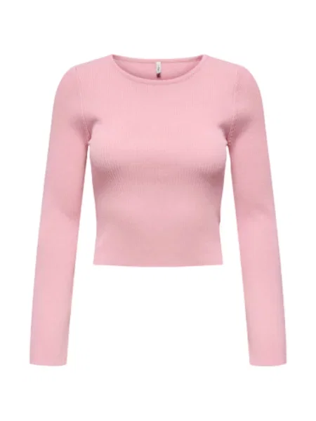 Tricou mânecă lungă Only cu mâneci lungi lung roz