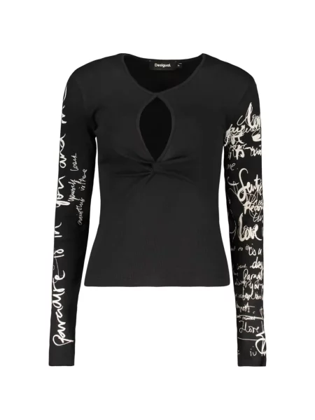 Tricou Desigual cu imagine negru