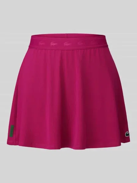 Rozkloszowana sportowa spódnica z detal z logo Lacoste Sport