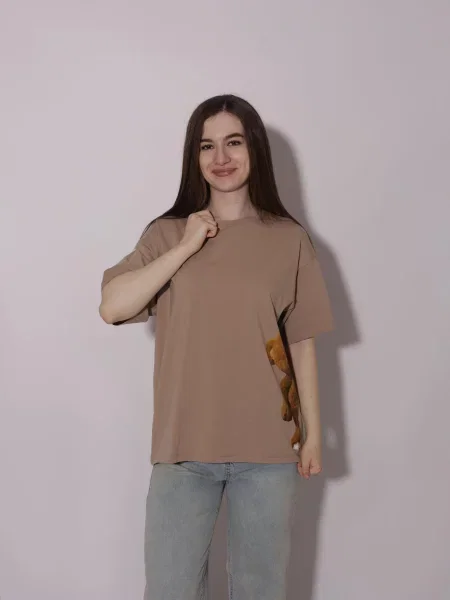 Футболка ANDIN віскоза/поліестер бежевий