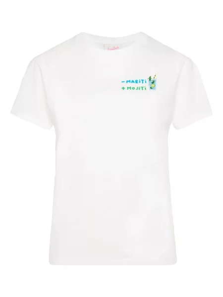 Tricou Mc2 Saint Barth cu broderie alb