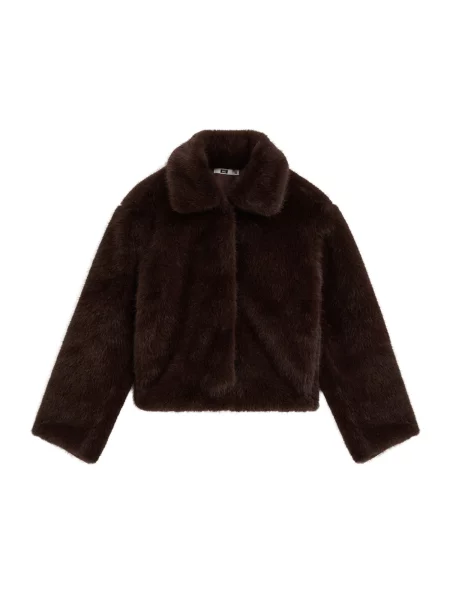 WE Fashion Demisezoninė striukė tamsiai ruda