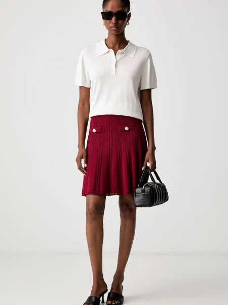 GUESS Fustă CARMEN bordeaux roșu