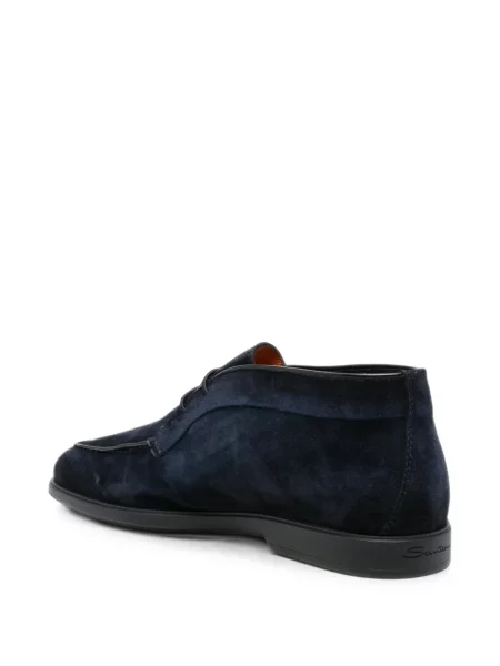Лоуфъри Santoni с връзки с дантела синьо