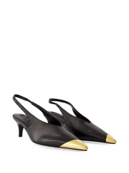 Pantofi cu toc Anine Bing slingback negru