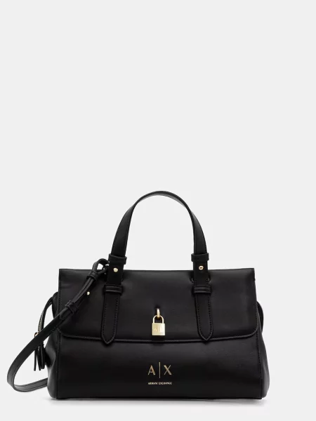 Rucsac Armani Exchange din piele negru