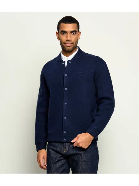 Lacoste De lână geacă bomber | Relaxed fit