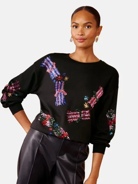 Palton Love & Roses negru
