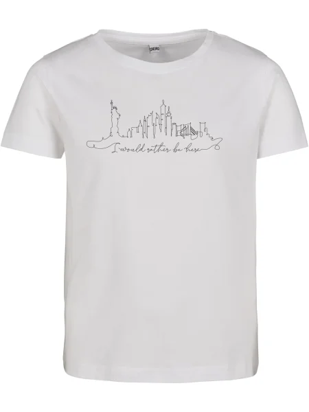 Tricou copii Mister Tee alb