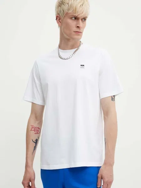 Футболка Wood Wood Bobby Double Logo однотонна білий