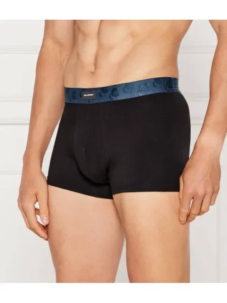Férfi boxeralsó KARL LAGERFELD Kameo Logo Trunk 7 pár midnight/clear sky/olive. Méret: L fekete