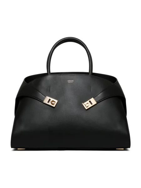 Torebka Salvatore Ferragamo skórzana czarna