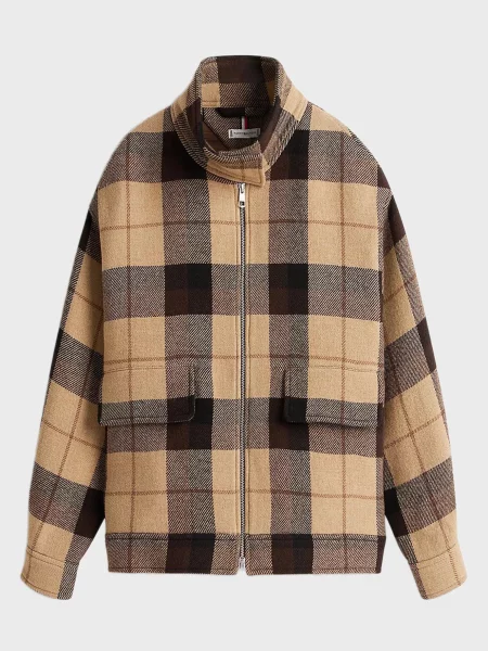 Шерстяное клетчатое пальто Tommy Hilfiger