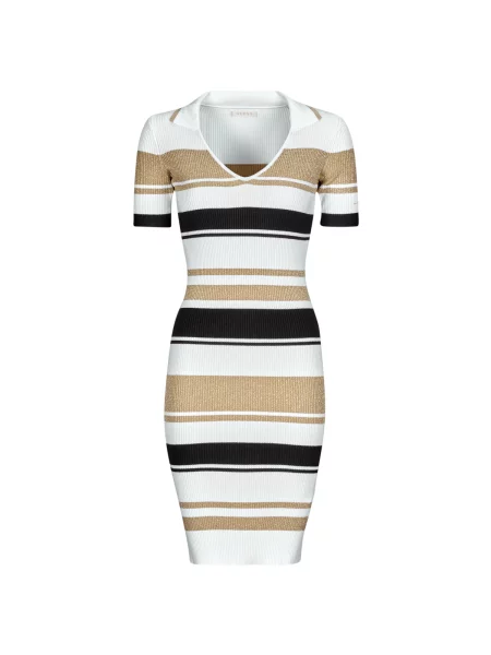 Obleka mini obleka Guess s črtami