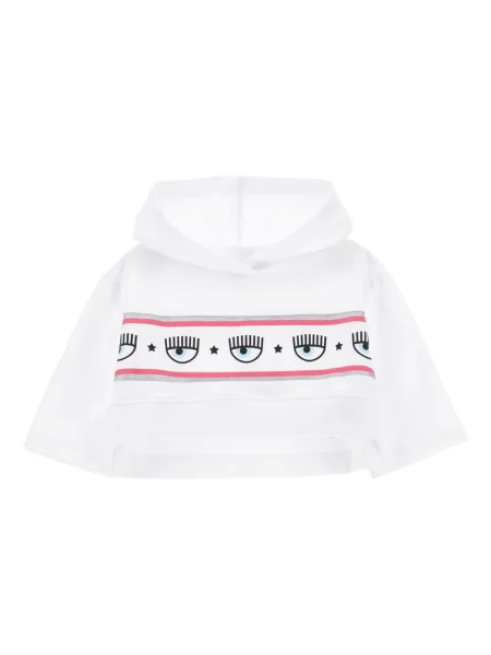 Bluza z kapturem dziecięca Chiara Ferragni biała