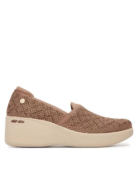 Półbuty Skechers brązowe