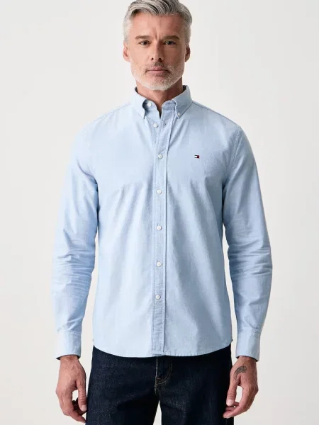 Tommy Hilfiger Cămașă Solid Heritage albastru