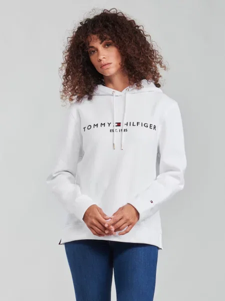 TOMMY HILFIGER Mikina námořnická modř / červená bílá