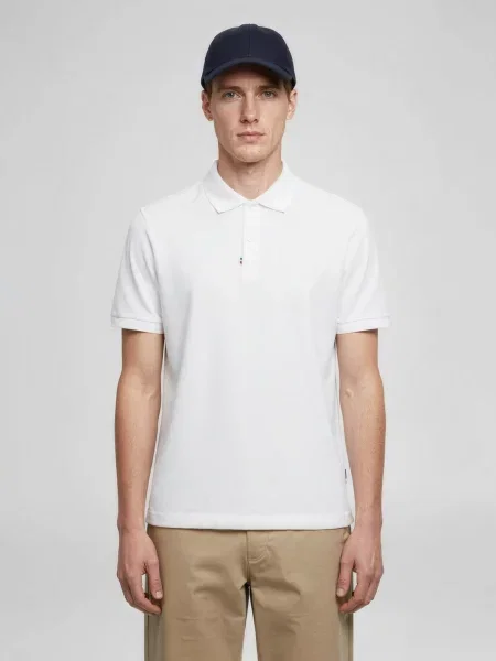 ERVERTE Paris Tricou Polo Made in France' alb