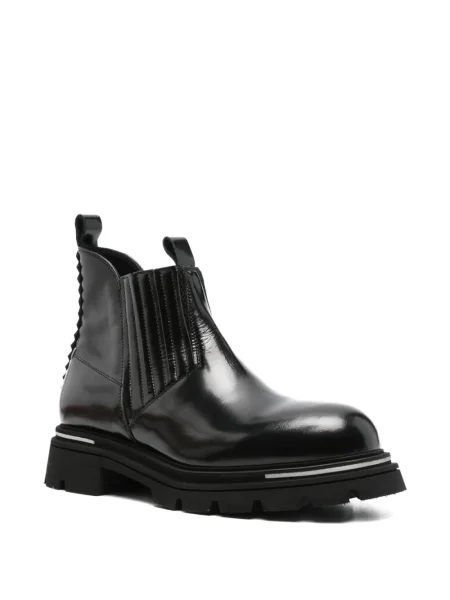 Cizme scurte The Antipode din piele negru