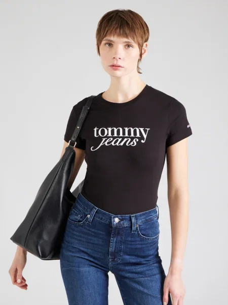 Tommy Jeans Tricou Essential negru