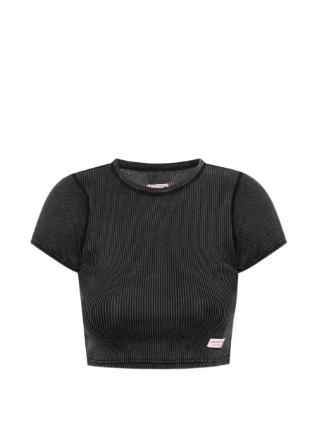 Decupat tricou Alexander Wang negru