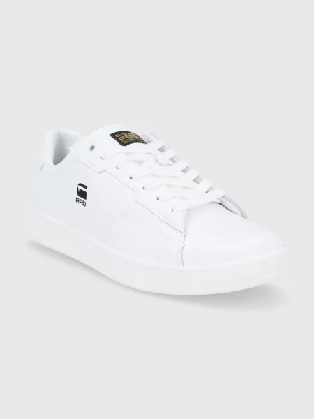 Кожаные кроссовки G-star белые