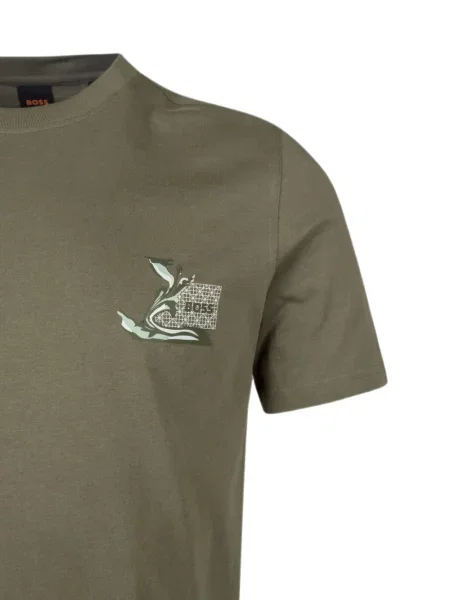Tricou Boss cu imagine verde