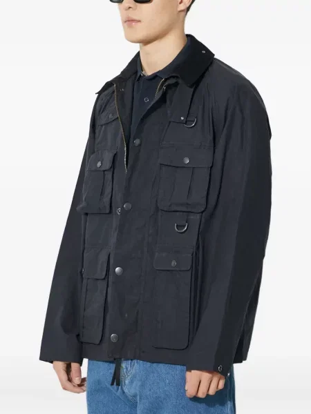 Geacă Barbour de catifea cord albastru