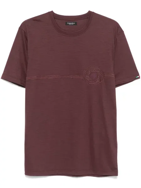 Tricou Stefano Ricci cu broderie violet