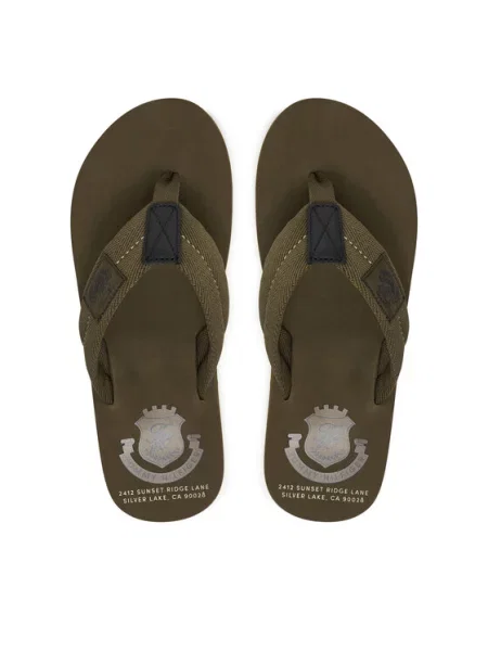 Žabky Tommy Hilfiger Patch Hilfiger Beach Sandal zelená