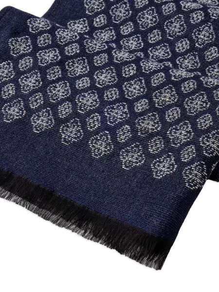 Fular Hackett London cu franjuri gri