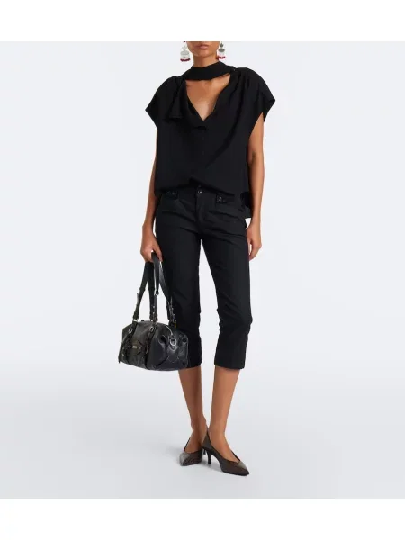 Bluză Isabel Marant cu legături negru