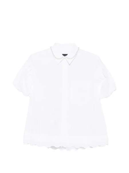 Cămașă Simone Rocha cu broderie alb
