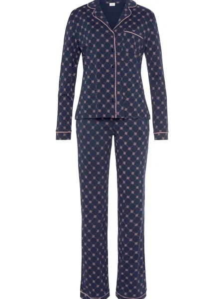 S.Oliver Pijama nisipiu / bleumarin