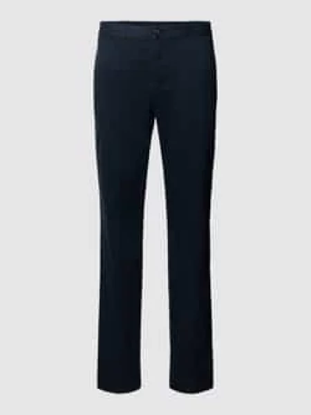 Chinosy o kroju slim fit z lamowanymi model CHELSEA' Tommy Hilfiger granatowe