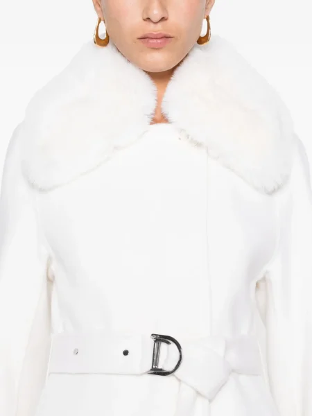 Palton de blană Maje alb