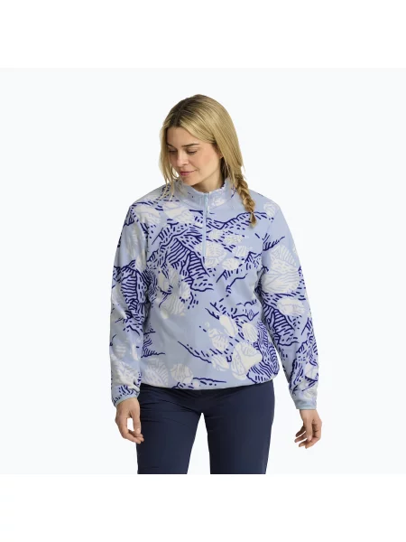 Bluză fleece pentru femei Jack Wolfskin Paw Era Orint Half Zip paw crystal blue albastru
