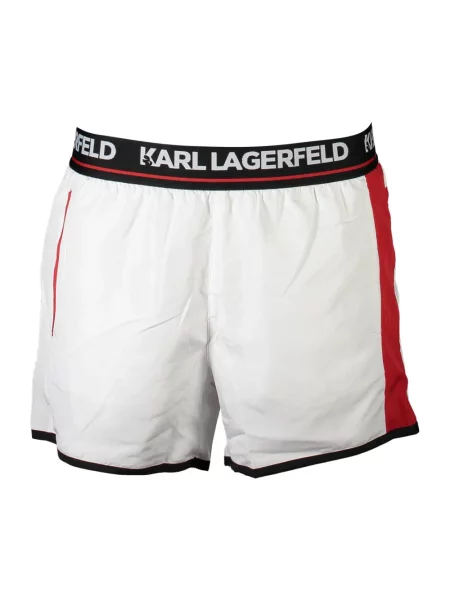 Kąpielówki Karl Lagerfeld Beachwear białe