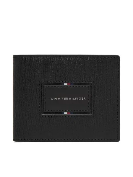 Tommy Hilfiger Πορτοφόλι Th Foundation Cc And Coin μαύρο