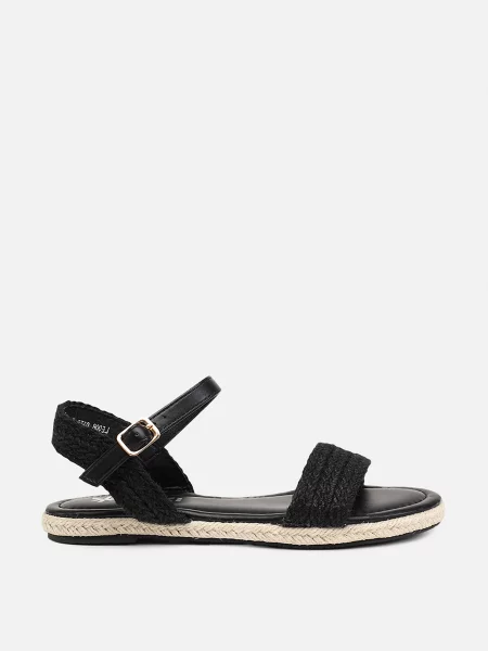 Сандалії YUKI комбінований верх чорний