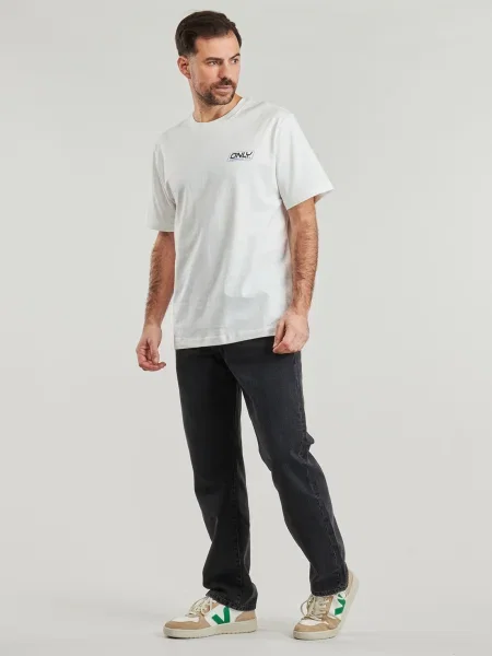 Tricou Only & Sons alb